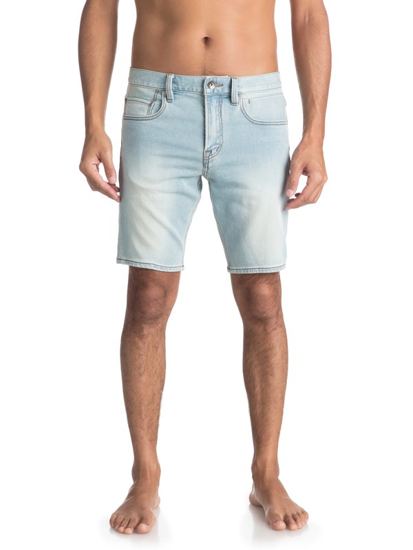 quiksilver, Revolver Bleached Surf - Short en denim pour Homme, BLEACHED SURF (bejw) 0 Revolver Bleached Surf - Short en denim pour Homme Bleu EQYDS03078 Quiksilver