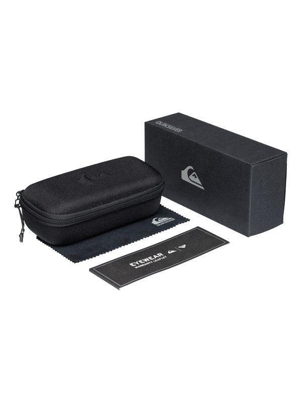 quiksilver, Stanford - Lunettes de soleil, MATT BLK TRANS/ML BLUE (kvk0) 0 Stanford - Lunettes de soleil Noir EQYEY00034 Quiksilver
