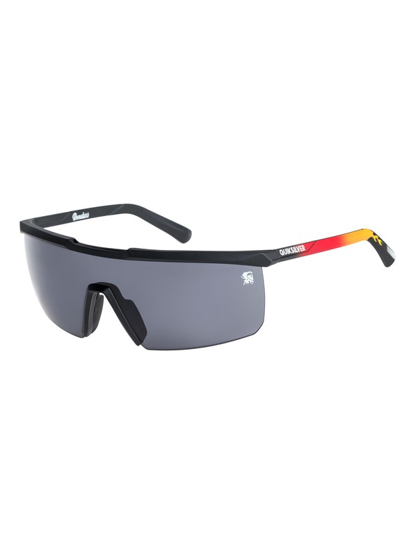 quiksilver, Boneless - Sunglasses, MATTE BLACK-RED/ GREY (xkrs) 0 Boneless - Sunglasses Black EQYEY03012 Quiksilver
