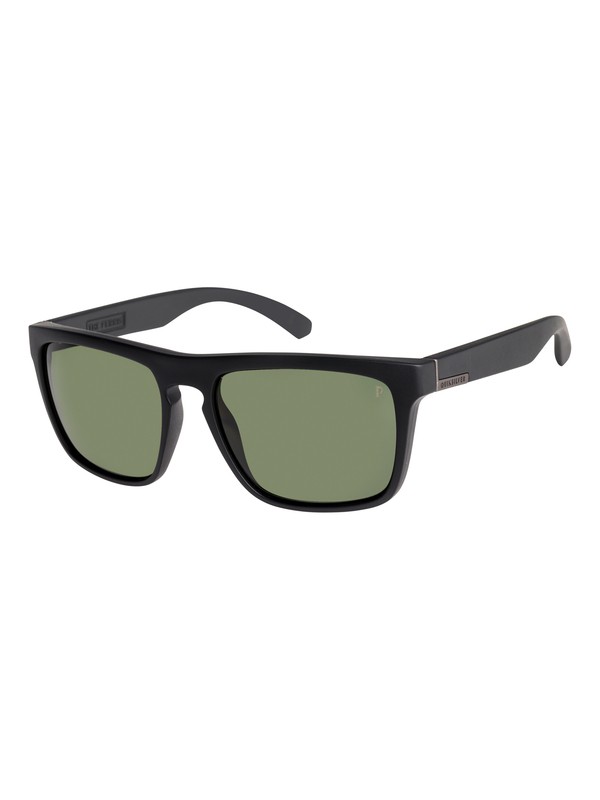 quiksilver, The Ferris Polarised - Lunettes de soleil pour Homme, MATTE BLACK/GREEN POLARIZED (xkgg) 0 The Ferris Polarised - Lunettes de soleil pour Homme Noir EQYEY03022 Quiksilver