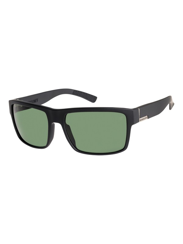 quiksilver, Ridgemont Polarized Sunglasses, MATTE BLACK/GREEN POLARIZED (xkgg) 0 Ridgemont Polarized Sunglasses Black EQYEY03023 Quiksilver