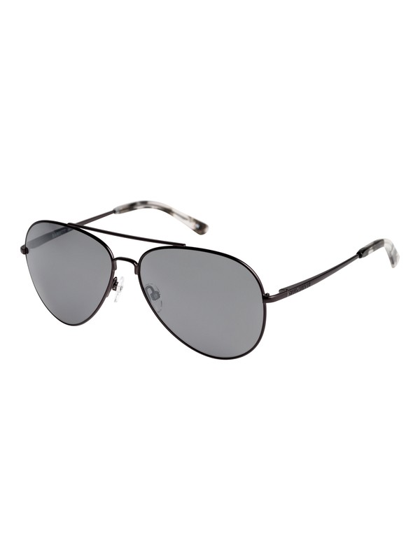 quiksilver, Barrett - Lunettes de soleil, MATTE DARK GUN/FLASH SILVER (xkks) 0 Barrett - Lunettes de soleil Noir EQYEY03035 Quiksilver