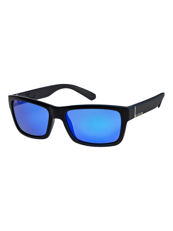 quiksilver, Deville - Lunettes de soleil pour Homme, MATTE BLACK-WORN BLUE/ML BLUE (xkkb) 0 Deville - Lunettes de soleil pour Homme EQYEY03043 Quiksilver