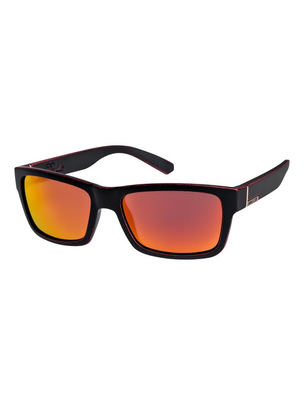 quiksilver, Deville - Lunettes de soleil pour Homme, MATTE BLACK-WORN RED/ML RED (xkkr) 0 Deville - Lunettes de soleil pour Homme EQYEY03043 Quiksilver