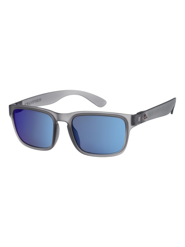 quiksilver, Stanford - Sunglasses, MATTE CRYSTAL SMOKE/FLASH BLUE (xssb) 0 Stanford - Sunglasses Gray EQYEY03065 Quiksilver