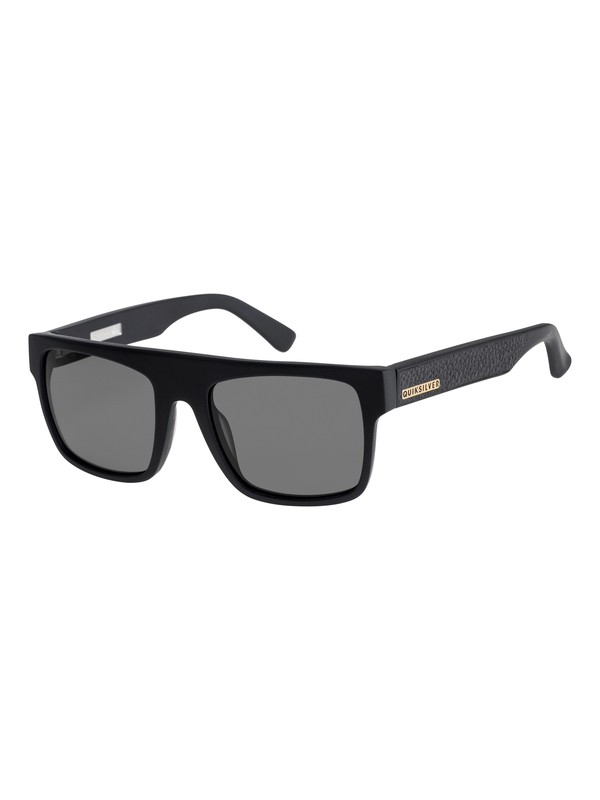 quiksilver, Bobber - Sunglasses, MATTE BLACK-LEATHER INSERT/ GR (xkkg) 0 Bobber - Sunglasses Black EQYEY03068 Quiksilver