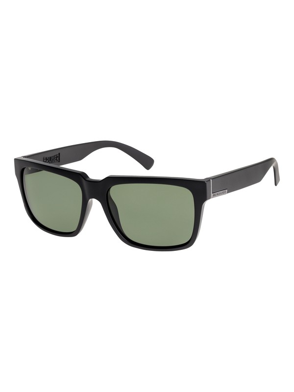 quiksilver, Bruiser Polarised Sunglasses, MATTE BLACK/ GREEN POLARIZED (xkgg) 0 Bruiser Polarised Sunglasses Black EQYEY03076 Quiksilver