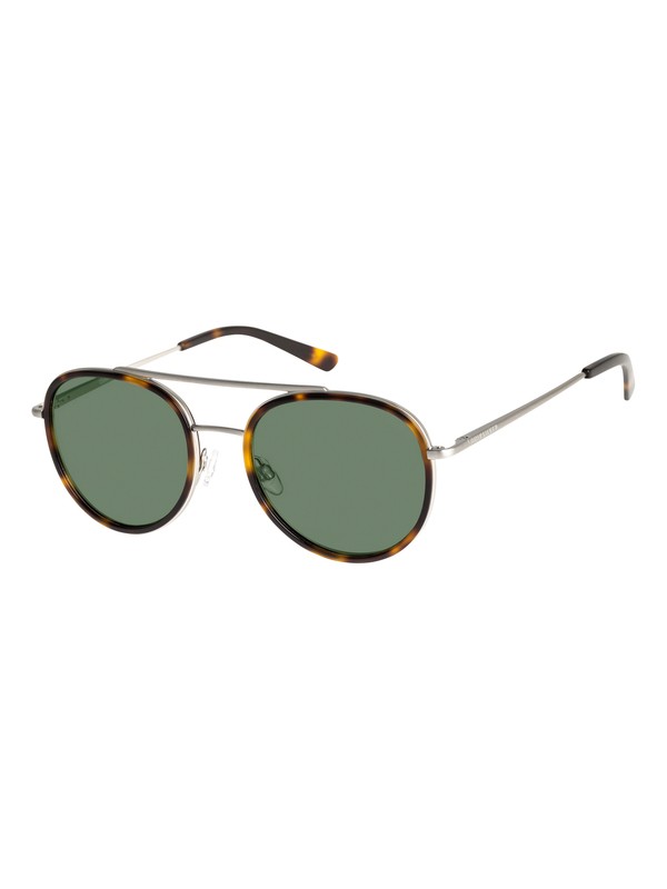 quiksilver, Collysey - Lunettes de soleil pour Homme, SHINY TORTOISE-SILVER/GREEN (xccs) 0 Collysey - Lunettes de soleil pour Homme Marron EQYEY03081 Quiksilver