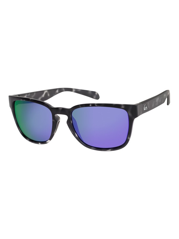 quiksilver, Rekiem - Lunettes de soleil, MATTE TORTOISE BLACK/ML PURPLE (xkkp) 0 Rekiem - Lunettes de soleil Noir EQYEY03086 Quiksilver