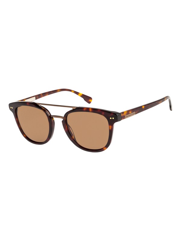 quiksilver, Baltimore - Lunettes de soleil pour Homme, SHINY TORTOISE-ANTIQUE BRASS/B (xcyc) 0 Baltimore - Lunettes de soleil pour Homme Marron EQYEY03098 Quiksilver