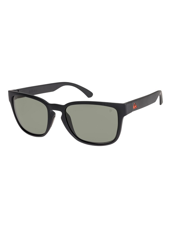 quiksilver, Rekiem Polarised Floatable - Lunettes de soleil pour Homme, MATTE BLACK/GREEN POLARIZED (xkgg) 0 Rekiem Polarised Floatable - Lunettes de soleil pour Homme Noir EQYEY03100 Quiksilver