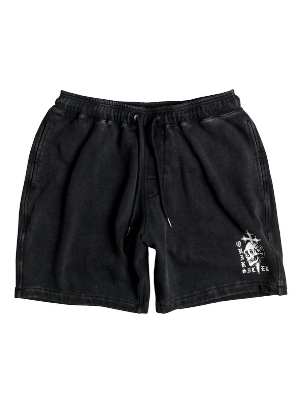 quiksilver, Skull Cross Track Shorts, BLACK (kvj0) 0 Skull Cross Track Shorts EQYFB03090 Quiksilver