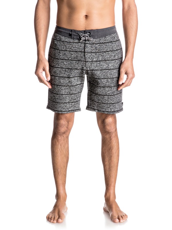 quiksilver, Street Fleece 18" Streetshorts, TARMAC STREET STRIPE (kta3) 0 Street Fleece 18" Streetshorts EQYFB03105 Quiksilver
