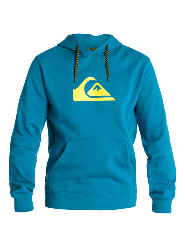 quiksilver, Hood Rib Logo Pullover Hoodie, BRIGHT COBALT (bpc0) 0 Hood Rib Logo Pullover Hoodie EQYFT00103 Quiksilver