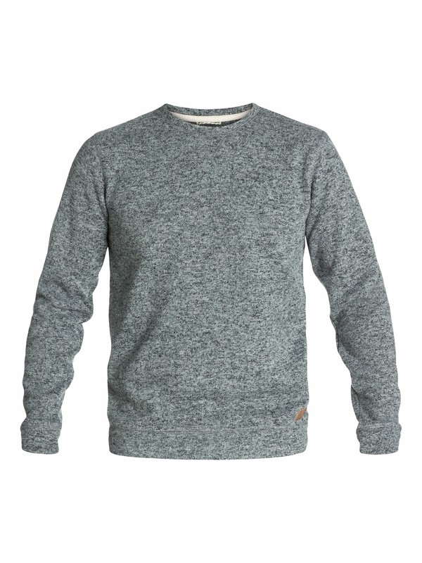 quiksilver, Keller Crew Pullover Sweatshirt, MEDIUM GREY HEATHER (kpwh) 0 Keller Crew Pullover Sweatshirt EQYFT03071 Quiksilver