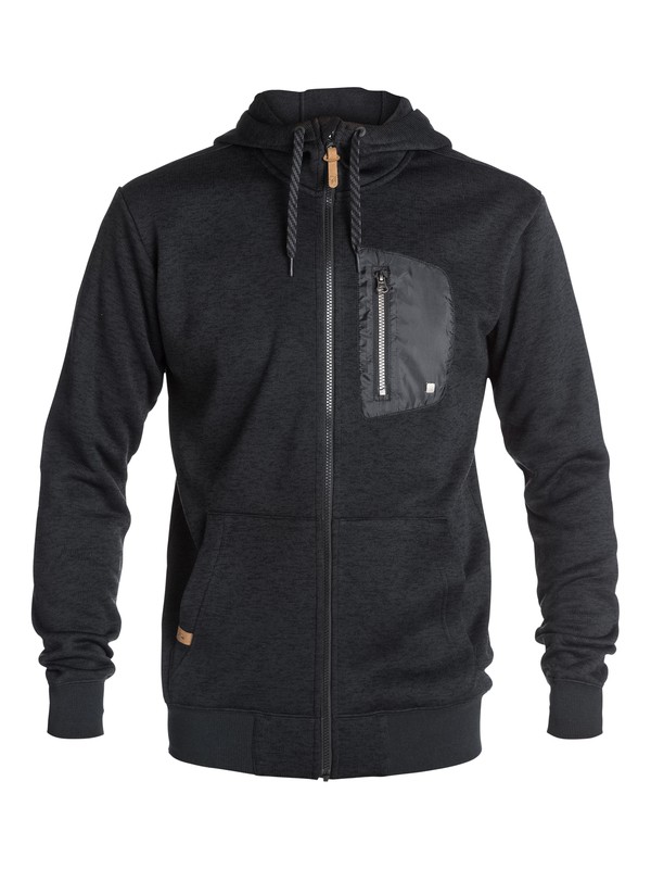 quiksilver, Satrap Zip-Up Fleece, BLACK (kvj0) 0 Satrap Zip-Up Fleece EQYFT03157 Quiksilver