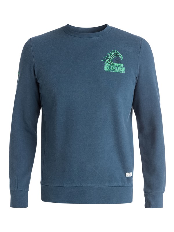 quiksilver, War Paint Crew - Sweatshirt, DARK DENIM (brq0) 0 War Paint Crew - Sweatshirt EQYFT03191 Quiksilver