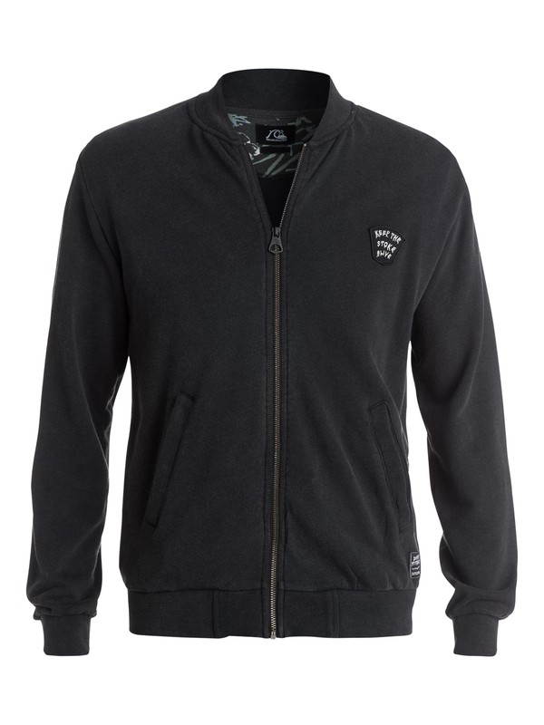 quiksilver, Bitter Filth Zip-Up Fleece, ANTHRACITE (kvj0) 0 Bitter Filth Zip-Up Fleece EQYFT03198 Quiksilver