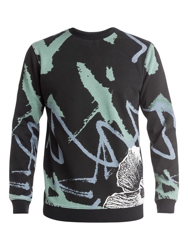 quiksilver, Pop Grime Pullover Fleece, ANTHRACITE (kvj0) 0 Pop Grime Pullover Fleece EQYFT03222 Quiksilver