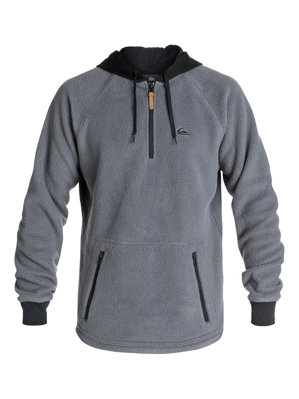 quiksilver, Layover - Half-Zip Hoodie, IRON GATE (kzm0) 0 Layover - Half-Zip Hoodie EQYFT03238 Quiksilver