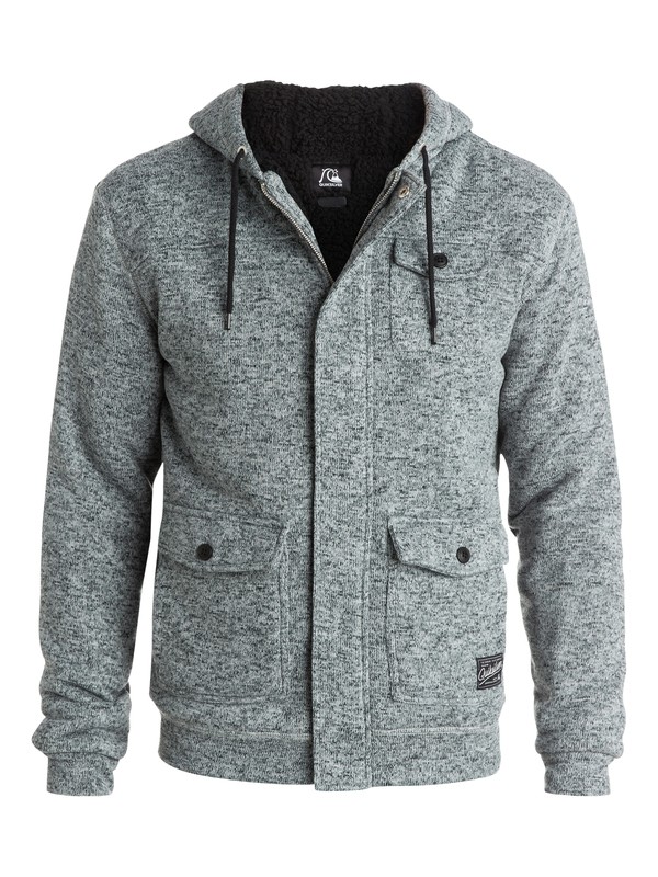 quiksilver, Keller Flacket Zip - Up Sweatshirt, MEDIUM GREY HEATHER (kpwh) 0 Keller Flacket Zip - Up Sweatshirt EQYFT03244 Quiksilver
