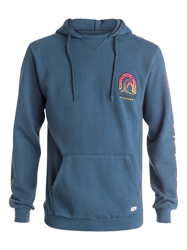 quiksilver, Shrine Pullover Hoodie, DARK DENIM (brq0) 0 Shrine Pullover Hoodie EQYFT03264 Quiksilver