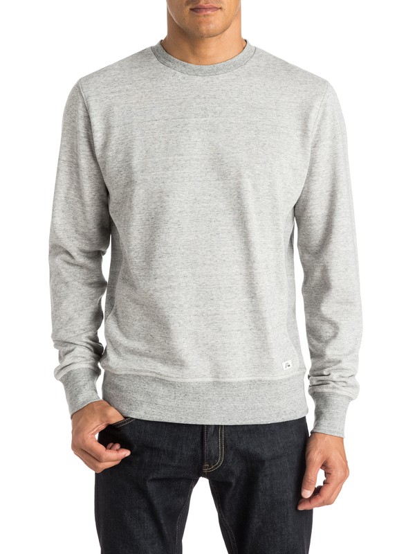 quiksilver, Essential Crew - Sudadera, MEDIUM GREY HEATHER (kpwh) 0 Essential Crew - Sudadera EQYFT03288 Quiksilver
