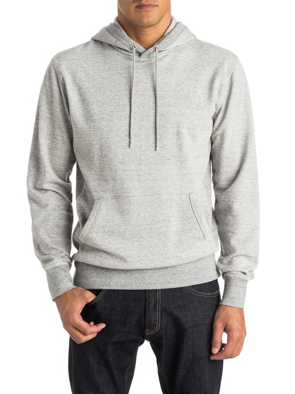 quiksilver, Essential Pullover Hoodie, MEDIUM GREY HEATHER (kpwh) 0 Essential Pullover Hoodie EQYFT03289 Quiksilver