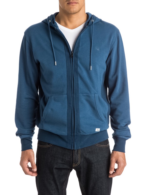 quiksilver, Essential - Sweat à capuche zippé, DARK DENIM (brq0) 0 Essential - Sweat à capuche zippé EQYFT03290 Quiksilver
