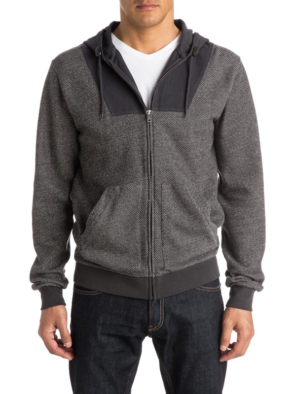 quiksilver, Lost At Sea - Zip-Up Hoodie, TARMAC (kta0) 0 Lost At Sea - Zip-Up Hoodie EQYFT03305 Quiksilver