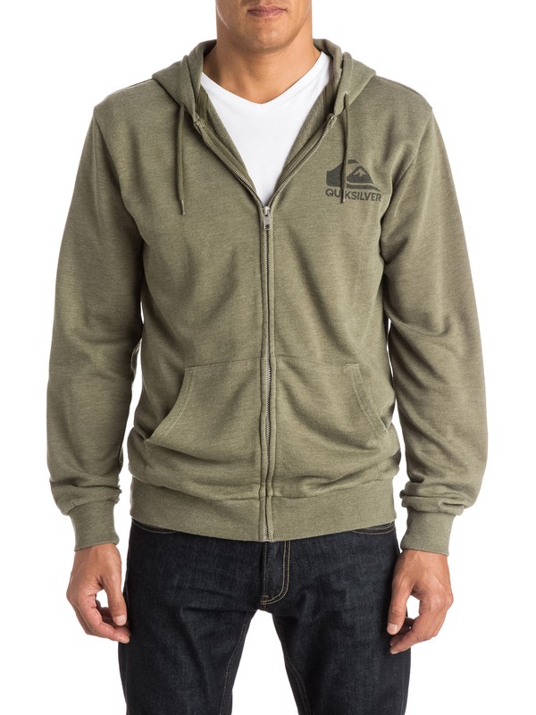 quiksilver, Jungle Forest Zip-Up Hoodie, DUSTY OLIVE (gpb0) 0 Jungle Forest Zip-Up Hoodie EQYFT03309 Quiksilver