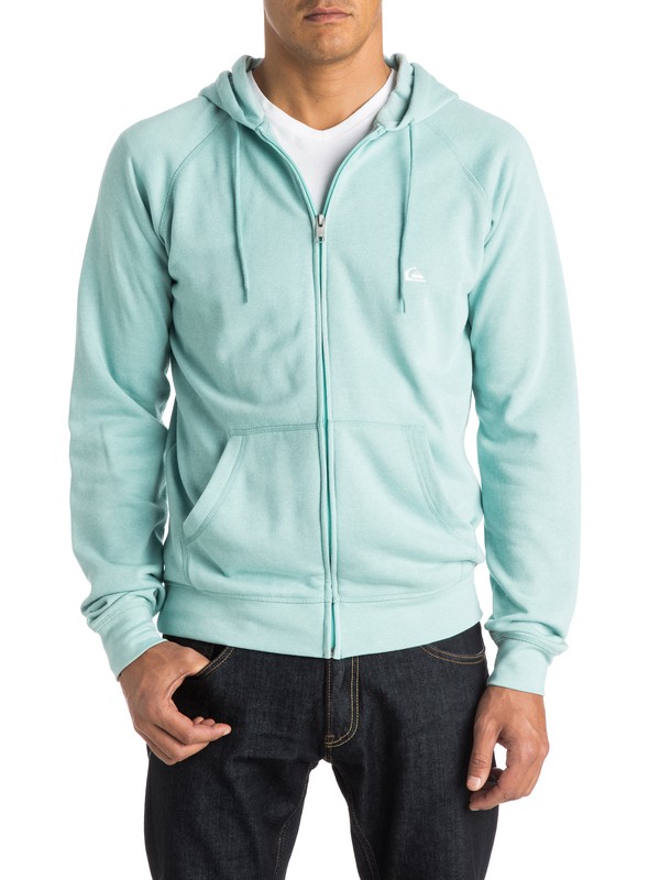 quiksilver, Everyday - Sweat à capuche zippé, ARUBA BLUE (bfk0) 0 Everyday - Sweat à capuche zippé EQYFT03315 Quiksilver