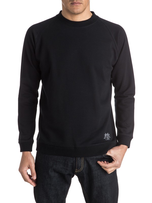 quiksilver, Julien David X Quiksilver Recycled - Sweatshirt, BLACK (kvj0) 0 Julien David X Quiksilver Recycled - Sweatshirt EQYFT03349 Quiksilver