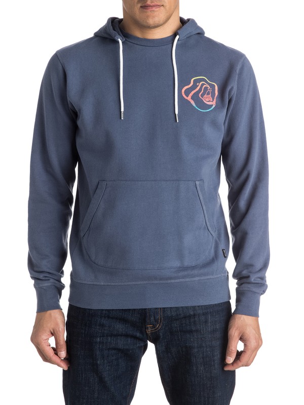 quiksilver, Warped Logo - Sweat à capuche, NIGHTSHADOW BLUE (bpt0) 0 Warped Logo - Sweat à capuche EQYFT03424 Quiksilver