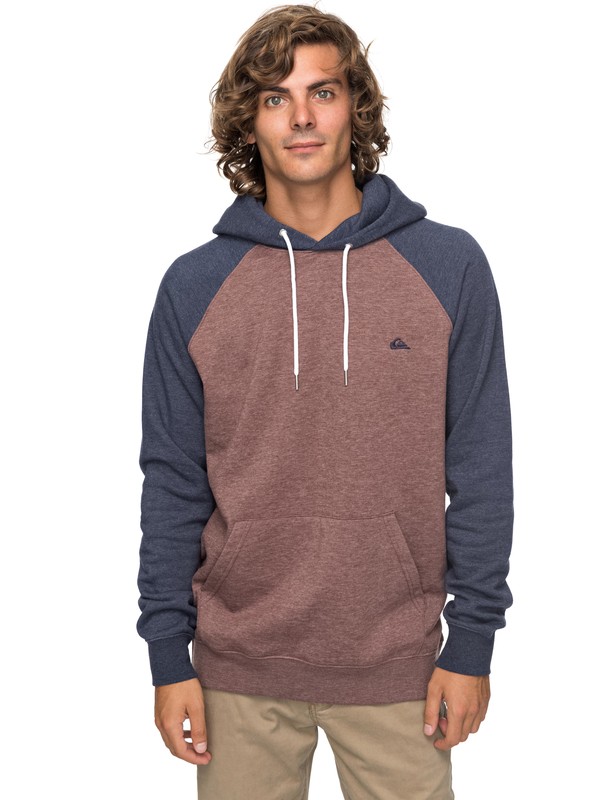 quiksilver, Everyday - Sudadera con Capucha para Hombre, MARRON HEATHER (cqdh) 0 Everyday - Sudadera con Capucha para Hombre Marron EQYFT03428 Quiksilver