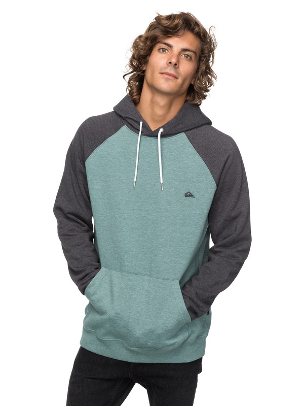 quiksilver, Everyday - Sudadera con Capucha para Hombre, DARK GREY HEATHER (krph) 0 Everyday - Sudadera con Capucha para Hombre Negro EQYFT03428 Quiksilver