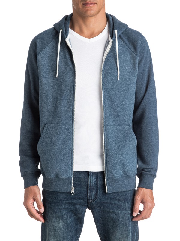 quiksilver, Everyday - Sweat à capuche zippé, DARK DENIM HEATHER (brqh) 0 Everyday - Sweat à capuche zippé Bleu EQYFT03429 Quiksilver