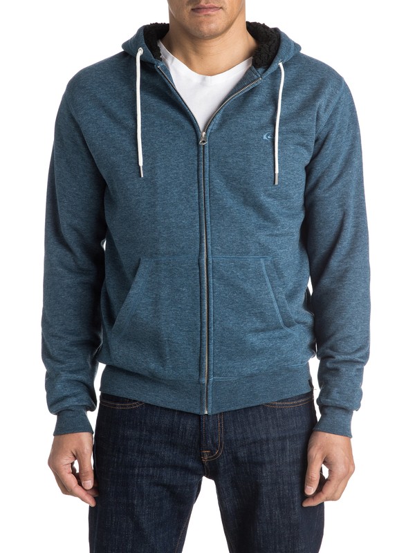 quiksilver, Epic Outback Sherpa Zip-Up Hoodie, DARK DENIM (brq0) 0 Epic Outback Sherpa Zip-Up Hoodie EQYFT03430 Quiksilver