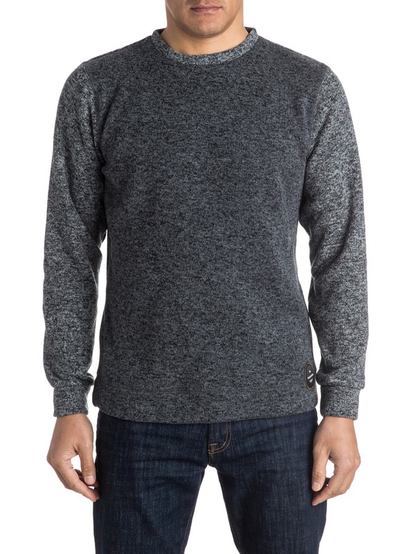 quiksilver, Keller - Felpa, TARMAC (kta0) 0 Keller - Felpa Black EQYFT03435 Quiksilver