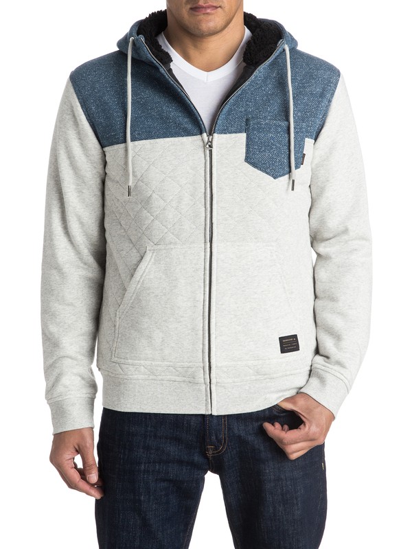 quiksilver, Best Trip Quilted Zip-Up Hoodie, DARK DENIM (brq0) 0 Best Trip Quilted Zip-Up Hoodie EQYFT03438 Quiksilver