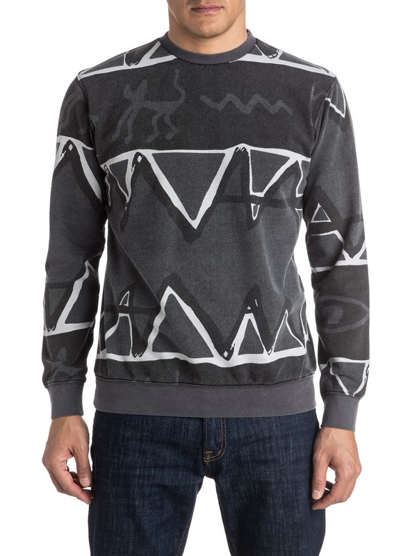quiksilver, Ghetto - Sweat, BLACK (kvj0) 0 Ghetto - Sweat EQYFT03442 Quiksilver