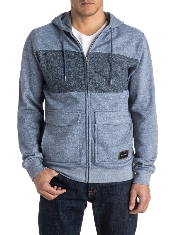 quiksilver, Dark Voice - Sweat à capuche zippé, NIGHTSHADOW BLUE (bpt0) 0 Dark Voice - Sweat à capuche zippé EQYFT03455 Quiksilver