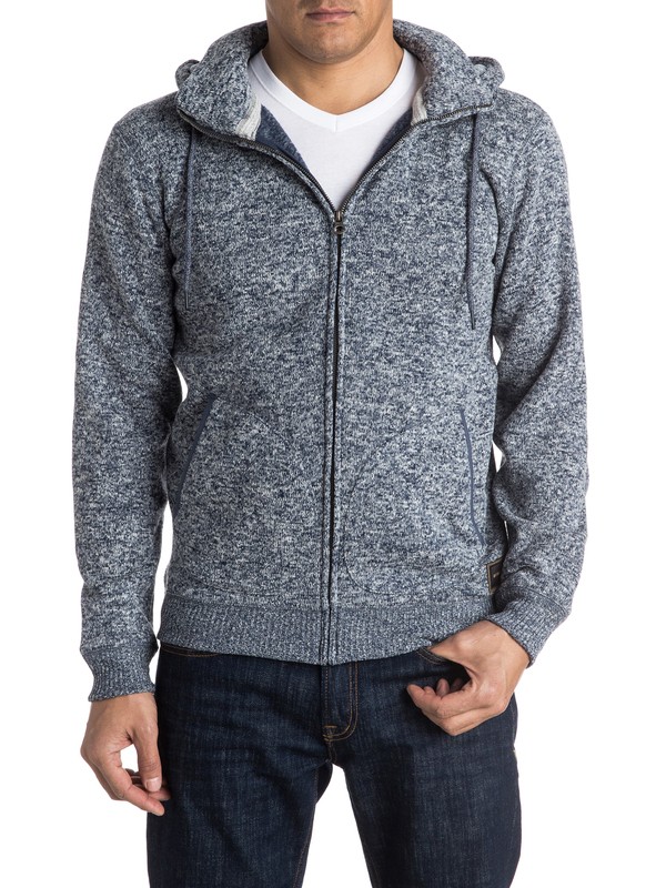 quiksilver, Keller - Sweat à capuche zippé, NIGHTSHADOW BLUE (bpt0) 0 Keller - Sweat à capuche zippé EQYFT03462 Quiksilver