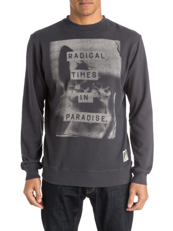 quiksilver, In Bloom Crew - Sweatshirt, TARMAC (kta0) 0 In Bloom Crew - Sweatshirt EQYFT03482 Quiksilver