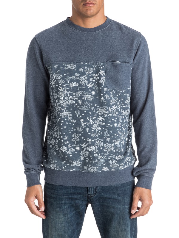 quiksilver, Cyclops - Sweat, NAVY BLAZER HEATHER (byjh) 0 Cyclops - Sweat EQYFT03548 Quiksilver