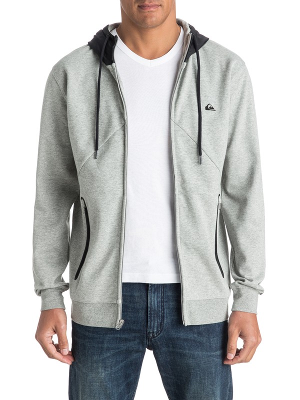 quiksilver, Active Nylon - Sweat à capuche zippé, LIGHT GREY HEATHER (sgrh) 0 Active Nylon - Sweat à capuche zippé EQYFT03598 Quiksilver