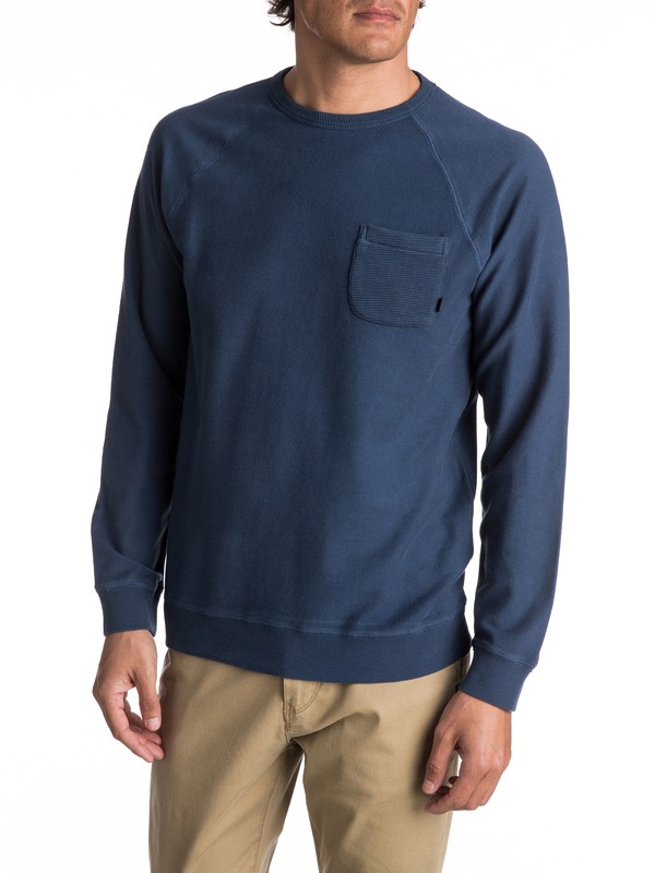 quiksilver, Baao - Sweat, DARK DENIM (brq0) 0 Baao - Sweat EQYFT03658 Quiksilver