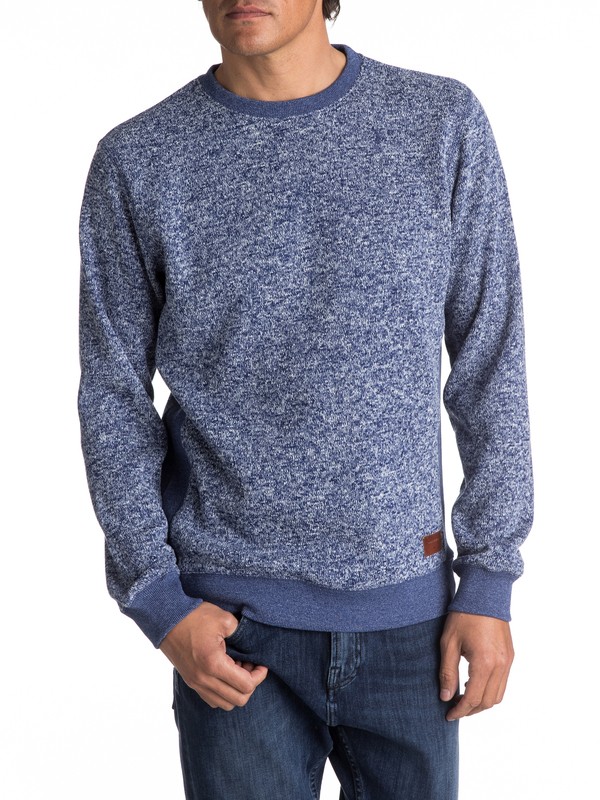 quiksilver, Keller - Sweatshirt polaire, MEDIEVAL BLUE HEATHER (bteh) 0 Keller - Sweatshirt polaire EQYFT03659 Quiksilver