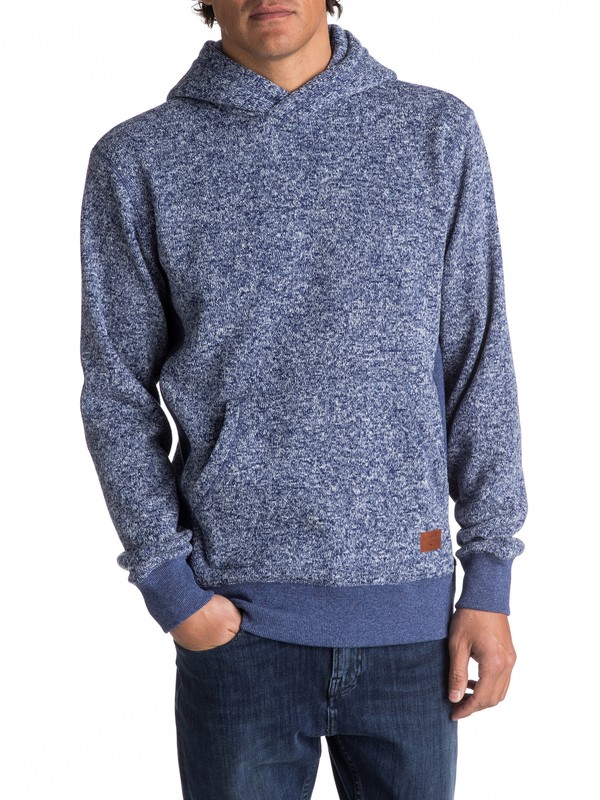 quiksilver, Keller - Sweat à capuche en polaire pour Homme, MEDIEVAL BLUE HEATHER (bteh) 0 Keller - Sweat à capuche en polaire pour Homme EQYFT03660 Quiksilver