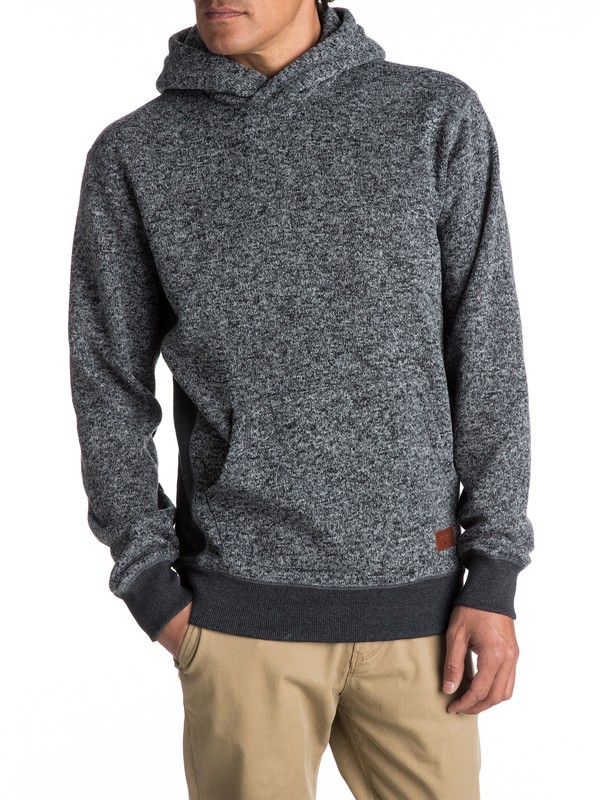 quiksilver, Keller Polar Fleece Hoodie, DARK GREY HEATHER (ktfh) 0 Keller Polar Fleece Hoodie EQYFT03660 Quiksilver